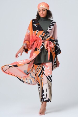 MNZ-Kaftan - Kimono - Pareo - Hijab Pareo Crepe Fabric - أكثر من 7030-ES - Alfasa