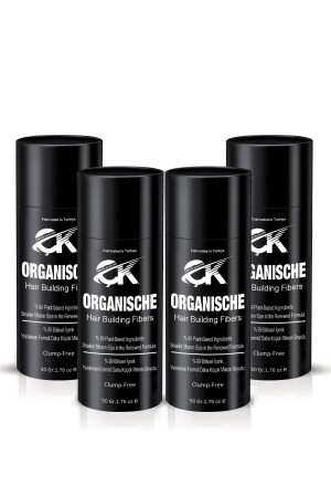 مسحوق MNZ-Keratin 4 X 50 ج. إنتاج محلي أسود موضعي 200 ج. مسحوق شعر صيغة جديدة! - Organische