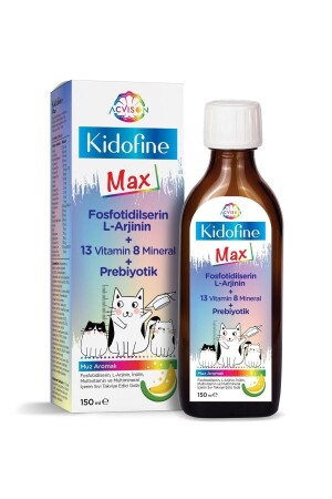 MNZ-Kidofine Max Multivitamin للأطفال الفوسفوتيدلسرين L- ارجينين 13 فيتامينات 8 معادن مضادات الحيوية - Acvison
