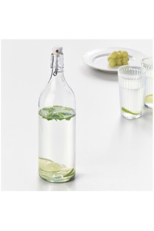 MNZ-Korken زجاجة ماء كراف زجاج 1 Lt IKEA9999043 - IKEA