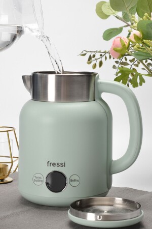 MNZ-KT-01 إعادة تكييف الماء الخضراء 1.5 لتر كيتل الكهربائية الراجعية - Fressi