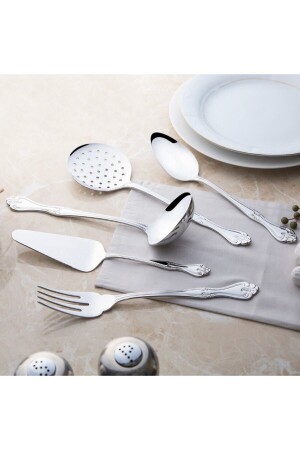 MNZ-Lalezar Plain 5 Piece Serving Set 2016ST0070 - Nehir