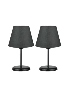 MNZ-Lampshade عصرية Portofino شمعة سوداء شمعة سوداء قبعة مضاعفة شمعة مجموعة - Fico Home