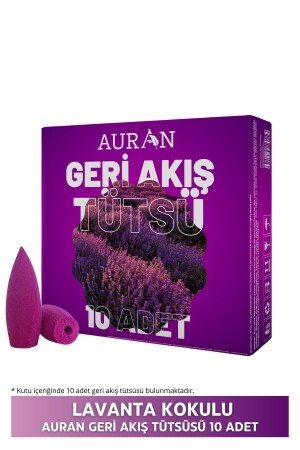 MNZ-Lavender ريحة التدفق الخلفي الحمامات مخروط الحمامات المخلوقات اللافاندر التدفق الخلفي الحمامات 10Pcs AuranIn - AURAN