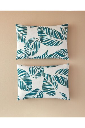 MNZ-Leafy Wonder 2-piece وسادة قضية خضراء - English Home