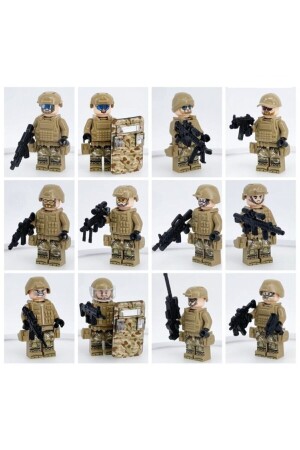 MNZ-Legoedy 12 Li Lego متوافقة صور الجنود سوات هي نفس الصورة. marim67 - marimari