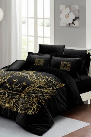 MNZ-Leopard Line غطاء غطاء مزدوج مجموعة خاصة من القطن الساتين 3d تصميم خاص MONOHOME24598 - Monohome