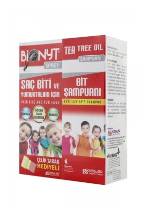 فرش MNZ-Lice 100 مل + شامبو زيت شجرة الشاي 150 مل - Kofre DEP9909980 - Bionyt