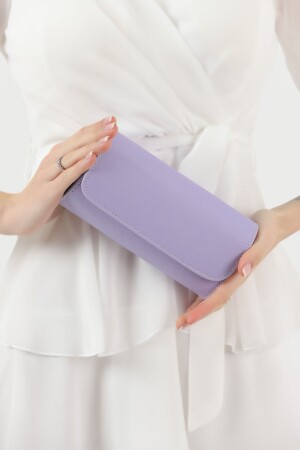 MNZ-Lilac Stripe نمط ملابس المساء حقيبة - efnanstore