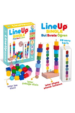 MNZ-Line Up العثور على النوع تعلم اللعبة اللون المختلط Crcl40 - Circle Toys