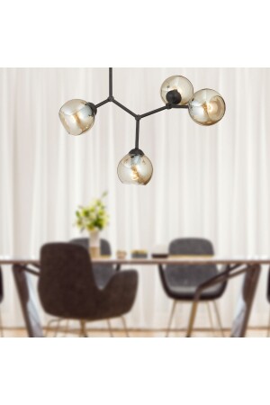 MNZ-Liva 4-piece Black Modern Young Room مطبخ غرفة المعيشة الراجعية شمعة 3572-04-BL - Apliqa