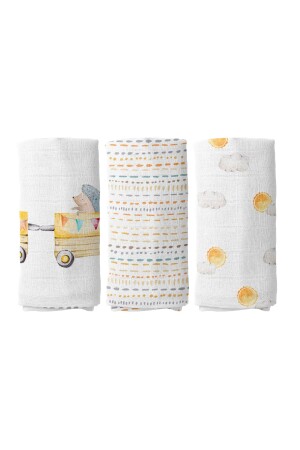 MNZ-Loco Voyage موسليون غطاء مجموعة BABYMUSLIN129 - Casadora Baby