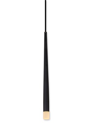 MNZ-Long Led Gofrato اللون الأسود الخام لمصباح معلق LED واحد LLSAA0101 - Fivorno Aydınlatma