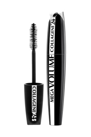 MNZ-L'oréal باريس ميغا حجم الكولاجين 24h ماسكارا سوداء - L'oreal Paris