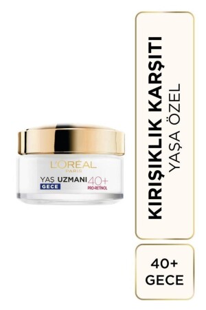 MNZ-L'Oréal باريس الخبير العمر 40+ مكافحة التجاعيد القوية كريم ليلي 50 مل 3600524042622 - L'Oreal Paris