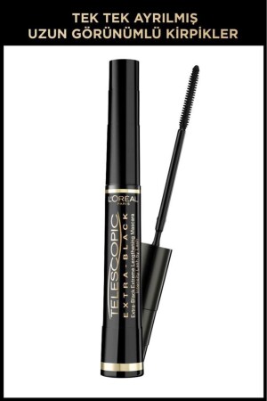 MNZ-L'oréal باريس تلسكوبي الكربون الأسود ماسكارا - الأسود - L'oreal Paris