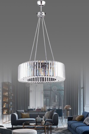 MNZ-Luxury Diamond 45 سم فترات الفضة الشنابل - İstanbul Avize