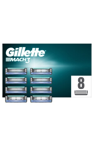 MNZ-Mach3 استبدال طفرات الرف 8 حزمة - Gillette