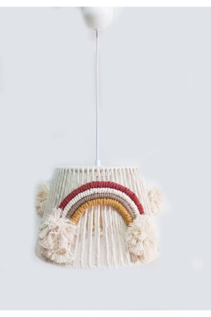 MNZ-Macrame String Wrap Rainbow Applique مصنوعة يدوياً من البومبوم صانع غرفة الأطفال و الأطفال (17) 174VZ - C&A