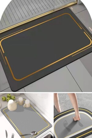 MNZ-Magic Dish Washing Mat (مطبخ غسيل الأطباق) (مطبخ جفاف الأطباق) (مطبخ 40x50) (مطبخ جفاف - ART