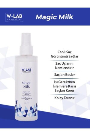 MNZ-Magic Milk بروتينات حليب رعاية الشعر 200 مل - W-Lab Kozmetik