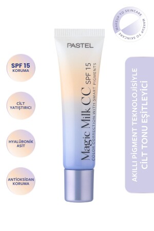 MNZ-Malec Magic Cc Spf 15 - مساومة لون الجلد Spf 15 Cc كريم 51 متوسط عمق - Pastel