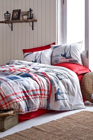 MNZ-Maritime Ranforce غطاء غطاء مزدوج غطاء مجموعة Alesta 8680108044742 - Cotton Box