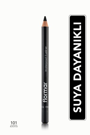 قلم العين ضد الماء من نوع MNZ-Matte Finish (BLACK) - قلم عين ضد الماء - 101 جليد أسود - 8690604109012 - Flormar