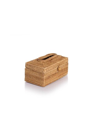 MNZ-Meander راتنان مصنوعة يدويا مستطيل حجم كبير حامل النابكين 23x12x11cm 8922 - Koza Home