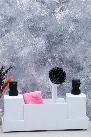 مُزَرّد صابونات مُسائلة من الأكل (MNZ-Meliore Acrylic Liquid Soap Dispenser) مُزَرّد صابون - AROW