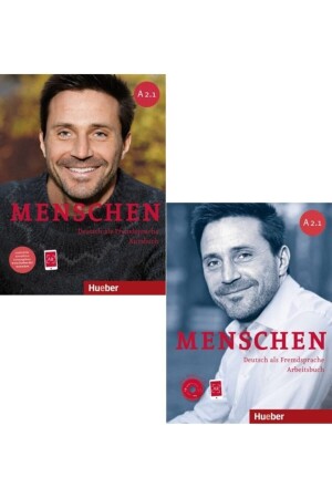 MNZ-Menschen A2.1 : كتاب الدراسة + كتاب العمل مع الصوت - Hueber Yayınları