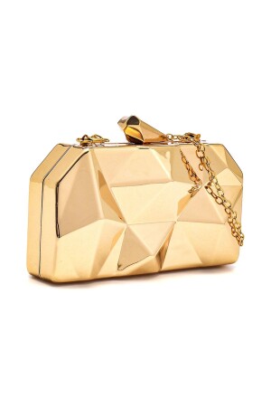 حقيبة مساء للمرأة من طراز MNZ-Metal Gold - Rouge Paris