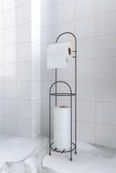 MNZ-Metal استبدال WC حمام المرحاض حامل الملفات الأسود EVA-metal61516 - EVA METAL TASARIM