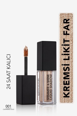 MNZ-Metallic Liquid Eye Shadow (GOLD) - شممر و شين سائل الظل - 001 كاشمير الذهب - 8682536002592 - Flormar