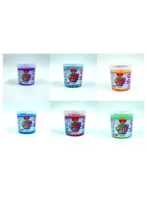 MNZ-Metallic Play Gel Slime 145 غرام مجموعة معدنية من 6 BUBUSLIME145 - Bubu