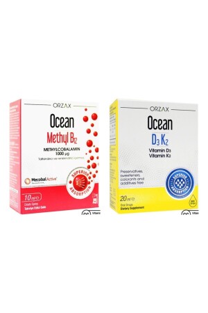 MNZ-Methyl B12 1000μg رش 10 مل و المحيط D3 K2 قطرة 20 مل - Ocean