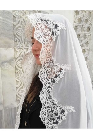 MNZ-Mevlüt Cover، Mevlüt Cover، Mevlüt Shawl، Mevlit Shawl، طفل Mawlid، يوم خاص Shawl، فرنسي Lace Shawl ldir4560 - Lady Rio