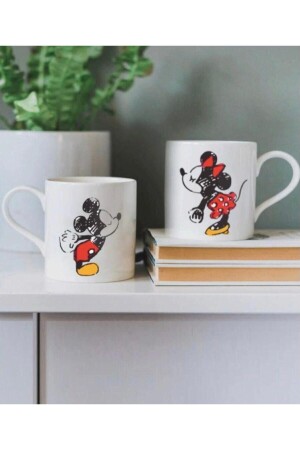 MNZ-Mickey Mouse Lover طباعة كوب كوب مزدوج 178 - FMM Tasarım