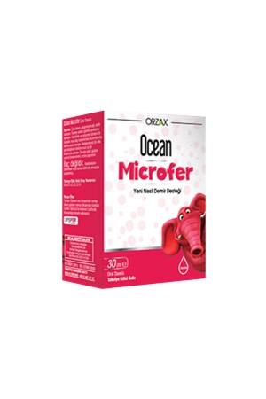 MNZ-Microfer Drop 30 مل جيل جديد من الحديد دعم الغذاء المكمل - Ocean