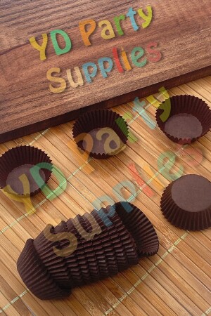 MNZ-Mini حجم ترف كعكة الشوكولاتة كعك البراونين 35x20 ملم حوالي 100 قطعة - Yusuf Dirik Yd Party Supplies