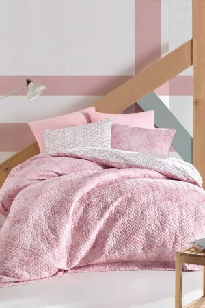 مجموعة مزدوجة كاملة من سلسلة MNZ-Minimal - أفضل CTN-Rf-CMPLT-Ç. K-Best-Pink - Cotton Box