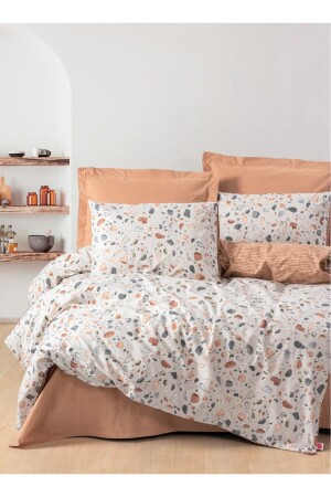 MNZ-Minimum Double Duvet Cover Set Onyx Caramel 1811p - Cotton Box