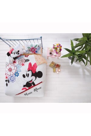 MNZ-Minnie Mickey Watercolour القطن مرخصة غطاء القماش مجموعة 60209438 - Taç