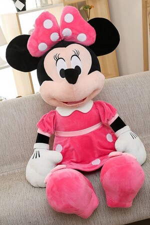 MNZ-Minnie Mouse Pink Plush Toy 50 سم الوردي-مايكيماوس-هاديينست-50 سم - Hediye Nest
