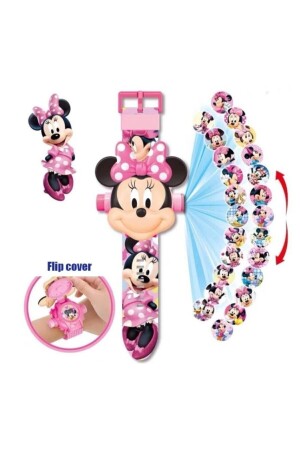مشروعات ساعة من مشروعات MNZ-Minnie Mouse Projection 24 شخصية مختلفة على الجدار - Mickey & Minnie