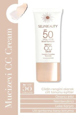 كريم MNZ-Miracle CC 50 مل - Selin Beauty