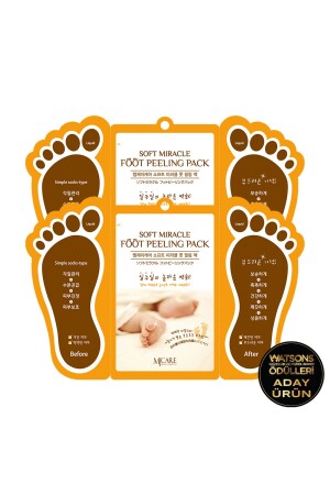 MNZ-Miracle Foot Peeling Pack - نوع الجوارب قناع قناع قناع 2 Pack 1518072 - Mjcare