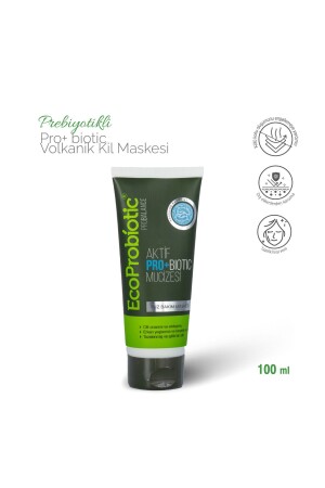 MNZ-Miracle Pro قناع الطين البركاني مقنعة التشديد تأثير 100 مل قناع + قناع - EcoProbiotic