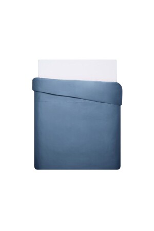 MNZ-Mix&match القطن ساتين مزدوج غطاء غطاء غطاء غطاء Indigo 60222811 - Linens