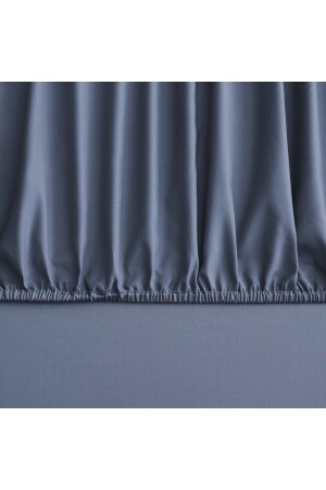 MNZ-Mix&match القطن الساتين الملك الحجم المثبت ورقة إنديغو - Linens